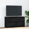 Rantry Meuble TV noir 100 x 35 x 54 cm en bois multicouche, meuble TV meuble bas pour TV pour table de salon industriel, support TV salon M-861806