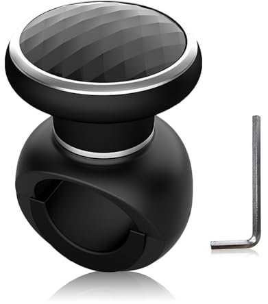 Geoyien Lenkradknauf, Lenkknauf, Lager Lenkrad mit Schraubenschlüssel, Einfache Montage, Passend für Autos, Lastwagen, Traktoren, Boote, Rasenmäher und Gabelstapler (7,9 x 5,5cm)