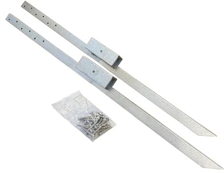 Selections Fence Post Repair Stakes for Reinforcing Supporting Damaged Wooden Posts - Pack of 2