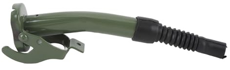 CFTGIW Flexible Metal Fuel Can Spout Nozzle Replacement, Leakproof for Non-CARB NATO Style Jerry Cans, Green Gas Canister Spout with Easy Installation Compatibility