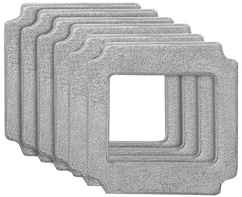 FBTTPUGL 21x21cm Cleaning Mops ，Compatible For ABIR， WD8 Window Cleaner Robot,Reusable Washable Clothes Rags For Washing Windows Glass Thick Mopping