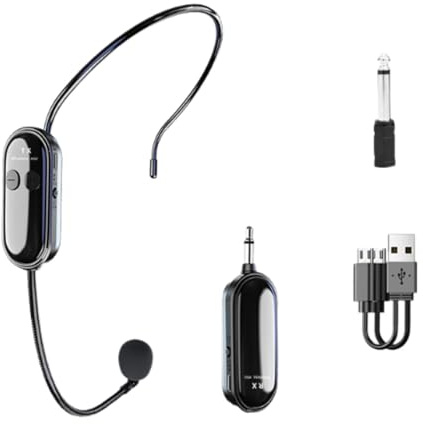 Luwecf Casque 2,4 G, Amplificateur de Micro Casque pour Guide