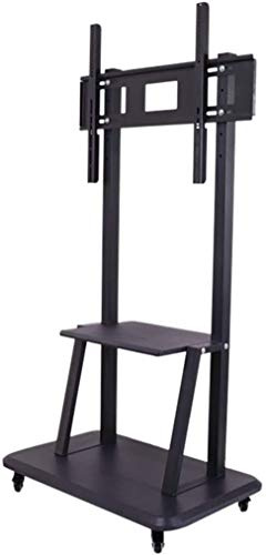 FBSHAD TV Rack Furniture Extra Large Mobile Stand for 50 to 90 LCD TVs | Adjustable Height with Wheels and Mounting System