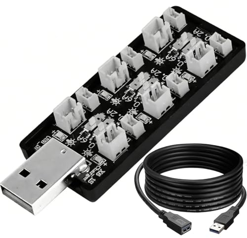 DAOKAI 1S LiPo-Akku-USB-Ladegerät 3,7 V/4,20 V 6-Kanal-1S-LiHV-Ladegerät 6-in-1-Micro-JST-1,25-JST-PH-2,0-mCX-mCPX-Stecker mit USB-Verlängerungskabel für Tiny Whoop Blade Inductrix