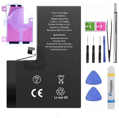 ZAMLINK Black Label Battery compatible with iPhone 13 Pro MAX - Capacity 4352 mAh | Replacement uk stock