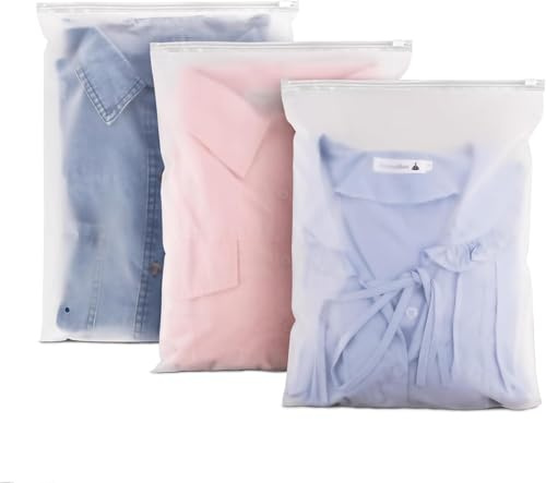40Pcs Travel Storage Bags, 40x30cm Reusable Zip-lock Bags for Clothes, for Clothes, Shoes, Cosmetics, Suitcase Organiser Bags, Travel Essentials