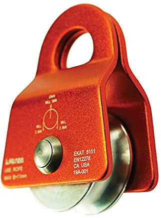 Fusion Climb Ekat Micro Aluminum Side Swing Pulley Orange 20KN
