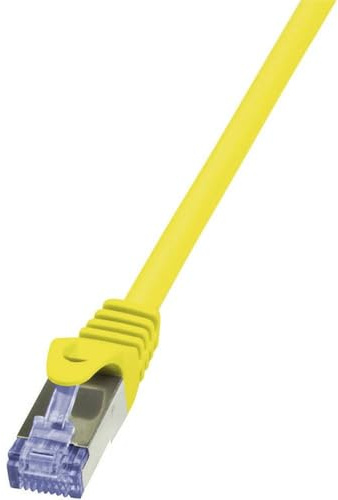 LogiLink CQ3047S Cat.6A 10G S/FTP PIMF PrimeLine Ethernet Cable Cat6 Cable, 1.50 Meter Length, Yellow
