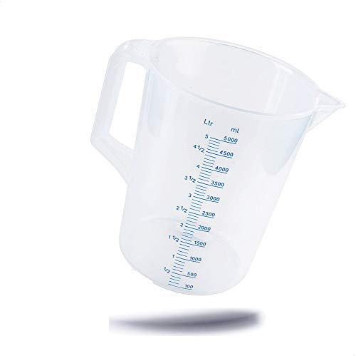 Kerafactum Misuratore conico resistente al calore, misurino con manico chiuso – 5,0 litri