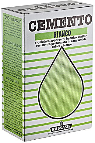 Cemento Bianco In Polvere Per Piccole Riparazioni Di Sanitari E Componente Base Utile Per La Confezione Di Paste Cementizie, Malte E Calcestruzzi.