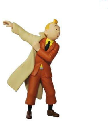 Tim und Struppi PVC Figur Tim mit Mantel, ca. 8,5 cm