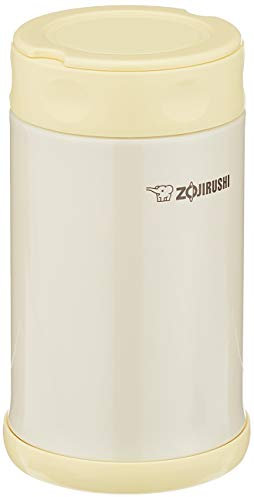 Zojirushi - Tarro de almuerzo de acero inoxidable, 25 onzas Amarillo perla.