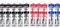 Mitsubishi Pencil jet stream multicolor ballpoint pen 0.5mm core replacement set of 10 (Five black, three red, two blue)