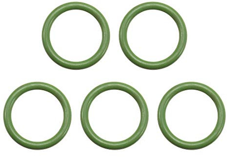 sourcing map 5St Fluorkautschuk O-Ringe FKM Dichtung für Maschinen Rohrleitung 20mm AD 15mm ID 2,5mm Breite Grün