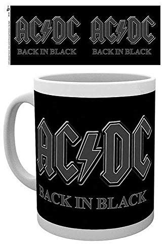 GB eye Ltd, AC/DC, Back in Black, Tasse, Holz, verschiedene Farben, 15 x 10 x 9 cm