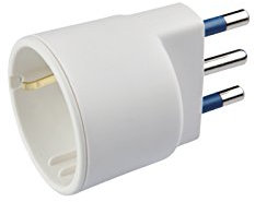 Poly Pool Set 6 Adapter Stecker groß 16 A und Schuko 6 Stück weiß