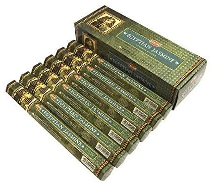 Saum Ägyptische Jasmin Räucherstäbchen, 6 Packungen à 20 Stäbchen