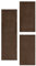 HomebyHome Bettumrandung Schlafzimmer 3 teilig Teppich Braun - Waschbarer Bettumrandung Teppich Läufer Set Extra Flauschig Bettvorleger Schlafzimmer Bettset:2 St. 60x110 cm | 1 St. 80x150 cm