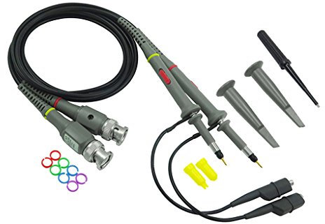 Sharplace BNC Oszilloskop-Tastkopf 100 MHz mit Zubehör, 1