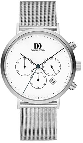 Danish Design Herren Chronograph Quarz Uhr mit Edelstahl Armband IQ62Q1245