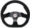 Simoni Racing X2330C Volante Sportivo X2 Shammy Leather Universale, Nero