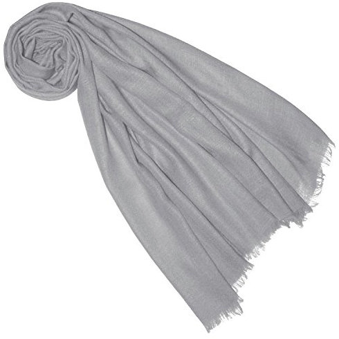 Lorenzo Cana Damen Pashmina Schal Schaltuch 100% Kaschmir Kaschmirschal Kaschmirtuch Kaschmirpashmina Grau 7835777