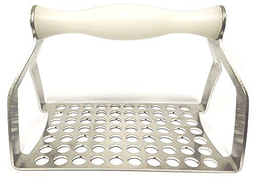 PROVER SRLS Poldino Polpettino utensile da Cucina per polpettine di Carne, Gnocchi, chicche o struffoli in Acciaio Inossidabile, Scegli la Misura (Fori da 10mm)