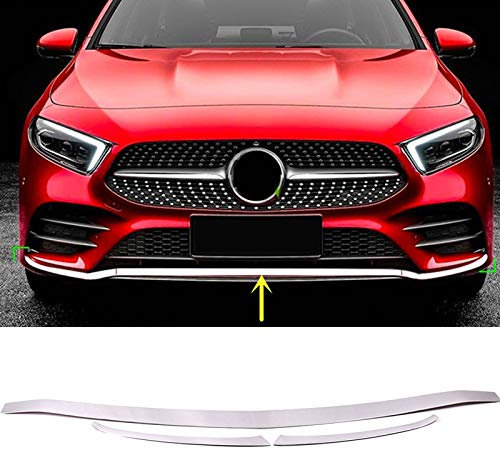 HIGH FLYING für A Klasse W177 V177 AMG Line BJ 2019-2022 (Nur für AMG Line) Stoßfänger Chrom Zierleiste Verchromt Edelstahl 3 Stück