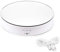 Leadleds Motorized Rotating Display Stand, 7.7inch /10lbs Load, 360 Degree Rotating Turntable Display Stand for Photography Products Shows, Jewelry, Watch, 3D Models, Cake -White