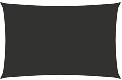 vidaXL Sonnensegel Wasserfest Sonnenschutz Windschutz Sonnendach UV Schutz Garten Terrasse Balkon Oxford-Gewebe Rechteckig 2x5m Anthrazit