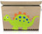 LIFENEY Aufbewahrungsbox Kinder groß 51 x 36 x 36 I Spielzeugkiste I Kiste mit Deckel für Kinderzimmer I Aufbewahrungsboxen mit Deckel I Spielzeugaufbewahrung (Dino)