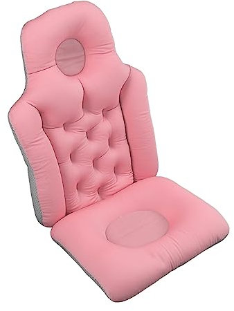 Spa-Badewannenkissen, Abnehmbares Badewannenkissen mit Weicher Unterstützung für den Alltag (Rosa)