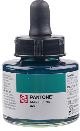 Talens | Pantone Marker-Tinte 30 ml 327 | Flüssige Tinte + Marker-Nachfüllung | Wasserbasierte, pigmentierte Tinte in 108 Pantone-Farben