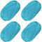4 PCS Anfänger T-Shirt Garn Elastischen Stoff Häkeln Tuch für DIY Stricken, Spaghetti Garn Dicke für Hand DIY Tasche Decke Kissen Häkeln Projekte, Home Decor (Blau)