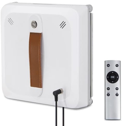 RUN.SE - Window Cleaning Robots, 3000Pa Smart Window Cleaner with Automatic Water Spray, Remote Control, Voice Transmission, Window Washer for Interior and