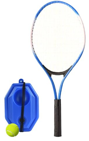 Leopacat Einzel-Tennistrainer, Tragbar, Selbstübendes Tennisball-Set für Anfänger mit Schlägern, Rebound-Basis, Inklusive Bällen, Ideales Reaktionsgeschwindigkeitstraining (Kinder)