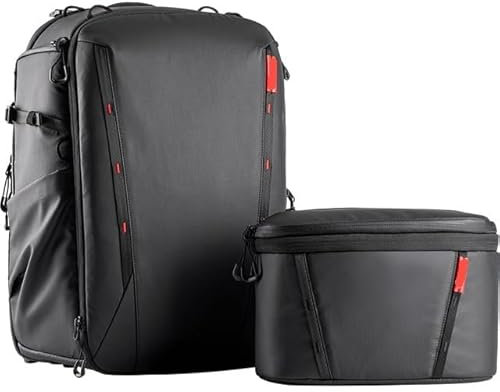 LIUCHUCHU Camera Bag Camera Backpack 25L Travel Shoulder Bag Camera Case(25l Sky Black)