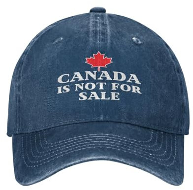 peiyeety Canada is Not for Sale Mütze Herren Damen Trucker Mütze Dad Baseball Cap Marineblau