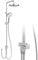 Regendusche ohne Armatur Chrome, Duschsystem mit Duschkopf Duschgarnitur Edelstahl Duschsäule Überkopfbrause set Kopfbrause Rund 25cm