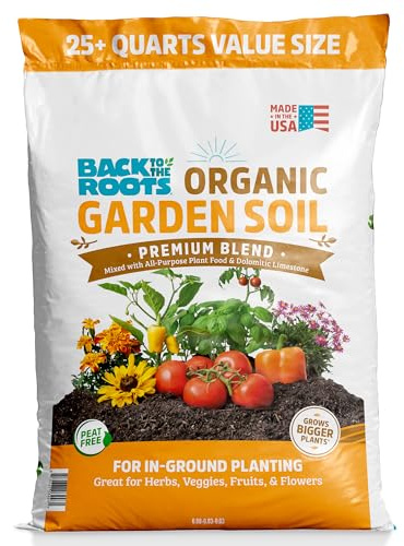 Back to The Roots 25.7qt (1 Cubic ft) Organic Premium Blend Garden Soil