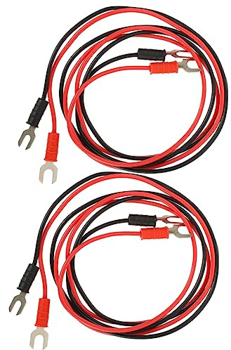 SECFOU 4pcs Phonograph Connecting Test Leads with Copper Conductors and Pvc Insulation, Easy to Connect, Reducing Buzzing Noise, for Turntable Grounding and Audio Equipment