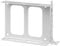 KiBcsLic 2.5 Inch SSD Holder Bracket for PC Hard Drive Bay with Screws, White