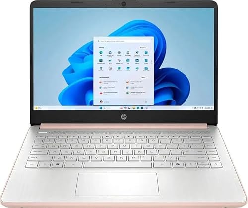 HP 14 portatili sottili portatili per studenti 2025, 14 HD, Intel N150 a 4 core, 4 GB di RAM, 256 GB di memoria (128 GB UFS + 128 GB microSD), Office 365 1 anno, Wi-Fi 6, HDMI, docking station