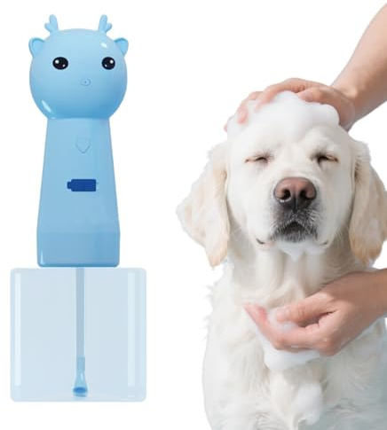 Kustimantu Seifenspender für Hunde – nachfüllbare Flasche für Shampoo-Mischung für Hunde – Badzubehör für Waschbecken Badezimmer Haus