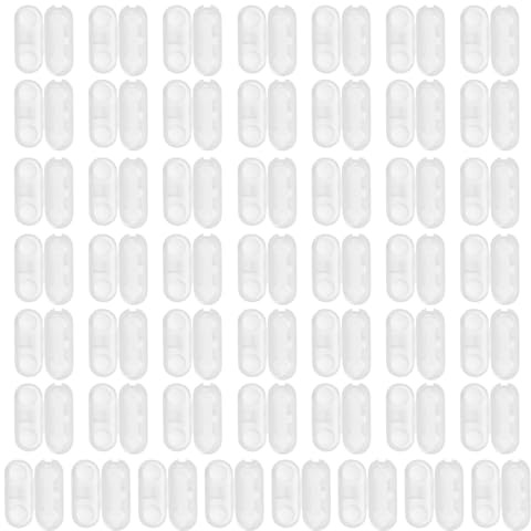 IMIKEYA Clip de Conector Pom Blanco 50 Piezas para Persianas Verticales | Cadena de Bolas Cuentas, Conector de Cadena de Cuentas, Accesorios de Estores