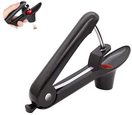 Komoke Tocciolatore di ciliegia professionale – rimozione manuale di ciliegia per ciliegie fresche e olive – snocciolatore di ciliegie con funzionamento con una sola mano – distruggere ciliegie e