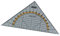 Herlitz Geometrie-Dreieck aus transparenter Kunststoff, klein