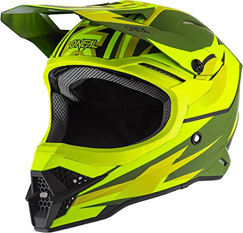 O'neal 3 Series Riff 2.0 Motocross Enduro MTB Helm gelb/grün 2020 Oneal: Größe: M (57-58cm)