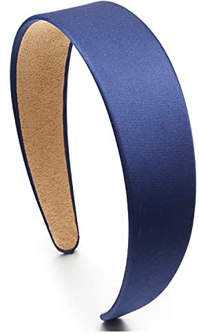 Classique de Base Bleu Foncé Ruban Cheveux Cerceau Bandeau Bande de Cheveux Couronne Minimaliste