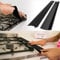 Forlivese 2 Pack Stove Gap Cover Silicone,Heat-Resistant Cooker Side Strips,25in Oven Cooker Gap Filler Strip, Anti-Stain Stovetop Gap Cover for Kitchen Countertop(Black)